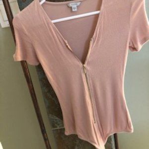 XS Guess Pale Pink Bodysuit